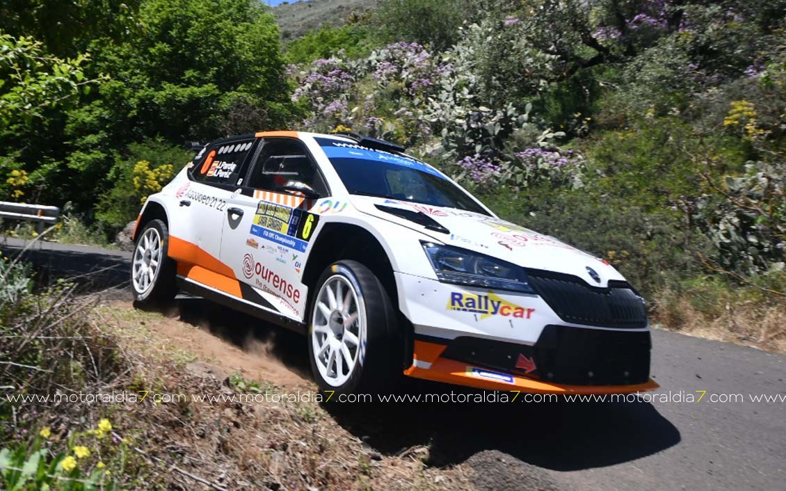 Luis Monzón y José Carlos Déniz, los más rápidos en la clasificación del Rally Islas Canarias