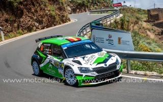 Luis Monzón y José Carlos Déniz, los más rápidos en la clasificación del Rally Islas Canarias