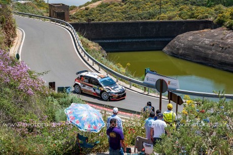 Luis Monzón y José Carlos Déniz, los más rápidos en la clasificación del Rally Islas Canarias