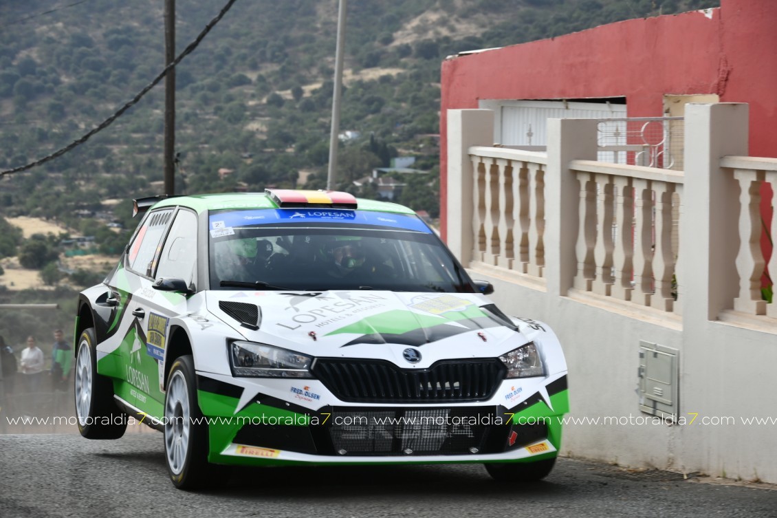 Siguen mandando Monzón y Déniz en el Rally Islas Canarias