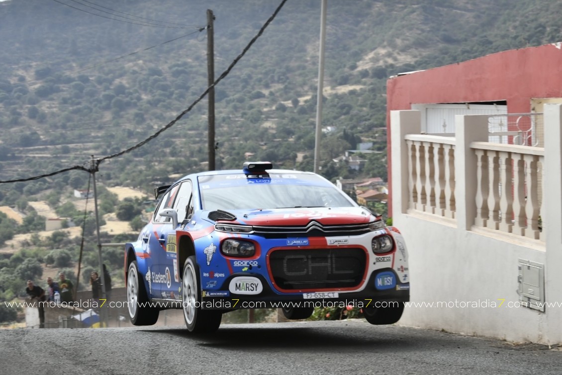 Siguen mandando Monzón y Déniz en el Rally Islas Canarias