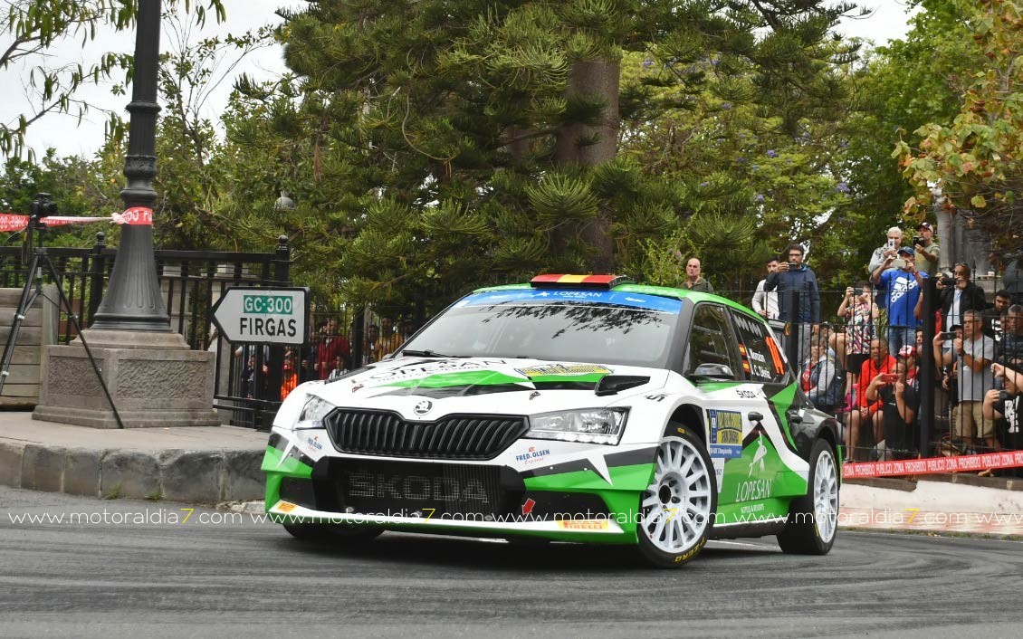 Solans y Martí se ponen en cabeza del Rally Islas Canarias