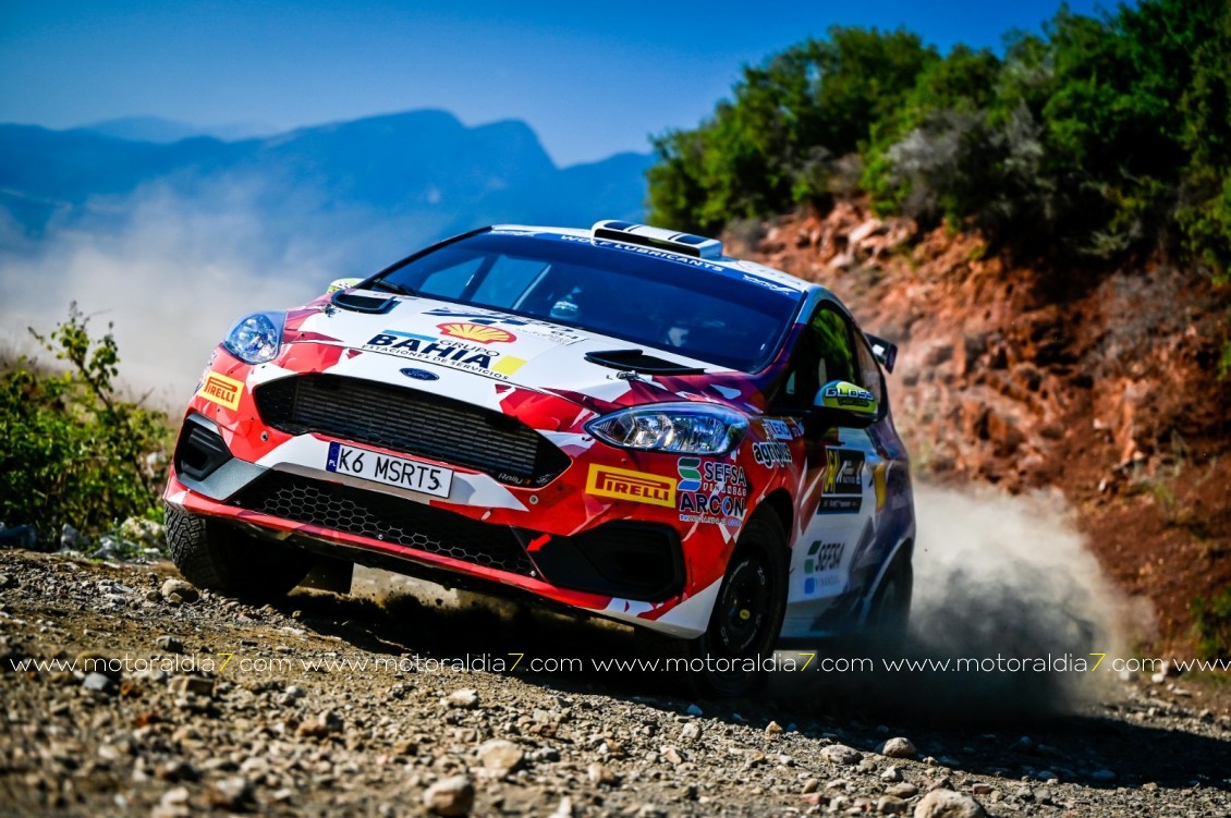 Rogelio Peñate junto a Diego Domínguez ganan en WRC3 en el Rally Acrópolis