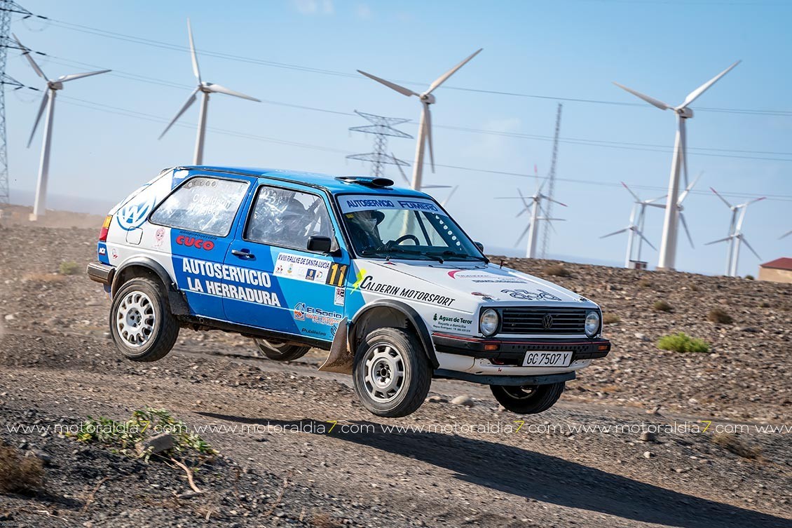 Quintana y Mujica, arrasaron en el Rally de Tierra Gran Canaria