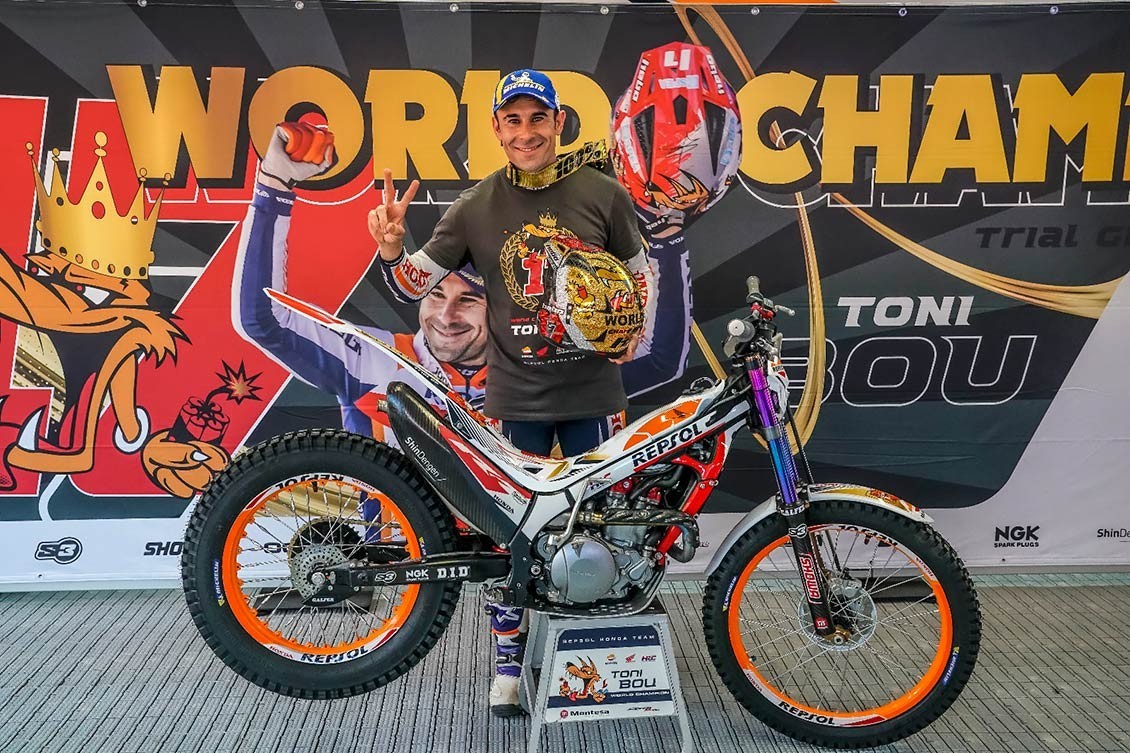 Bou y Fujinami, de Honda Canarias en la gran fiesta del Trial