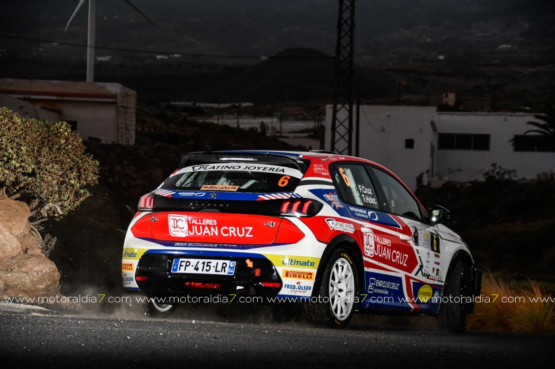 Enrique Cruz y Yeray Mujica comandan el Rally Isla Tenerife