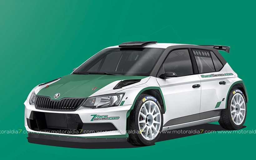 Yeray Lemes con un Skoda Fabia R5