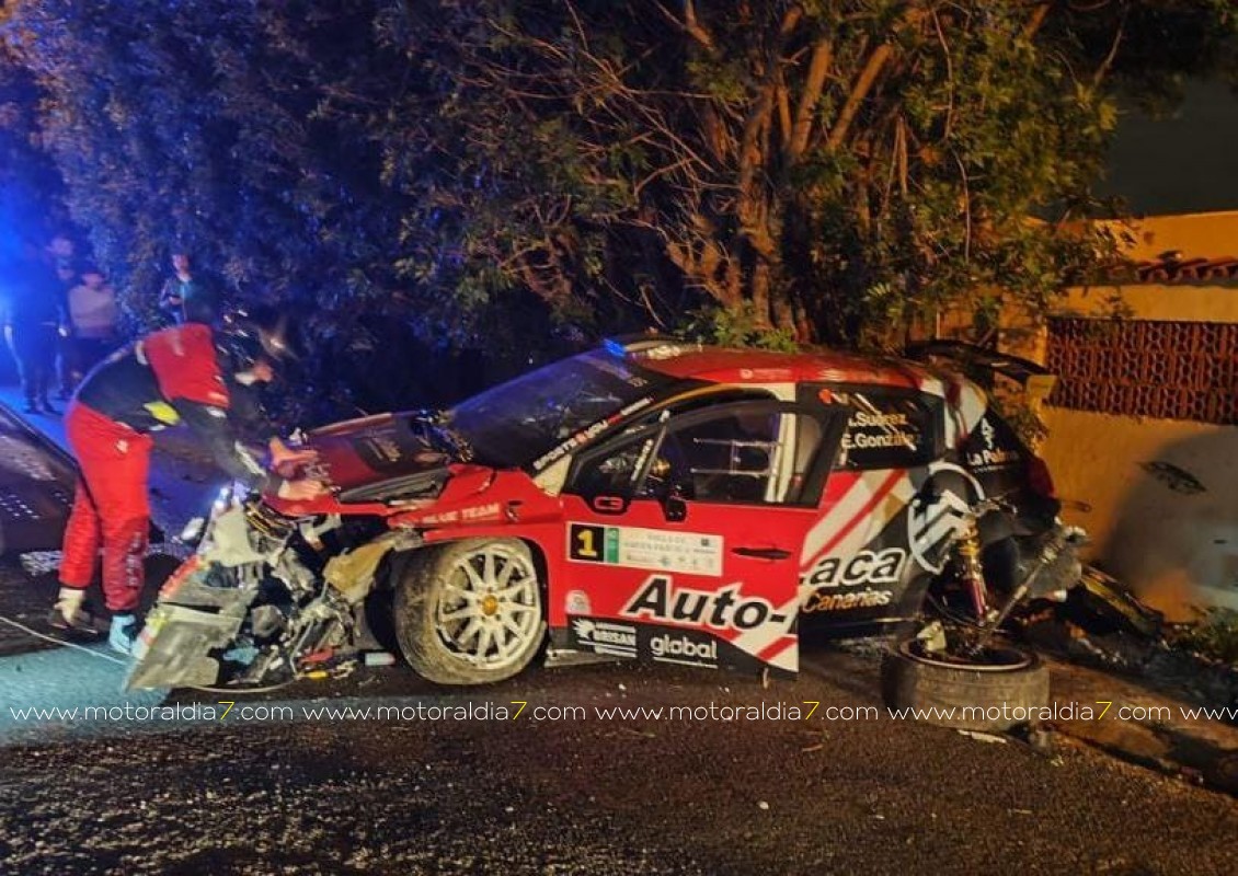 Yeray Lemes y Rogelio Peñate lideran el Rally Villa de Santa Brígida