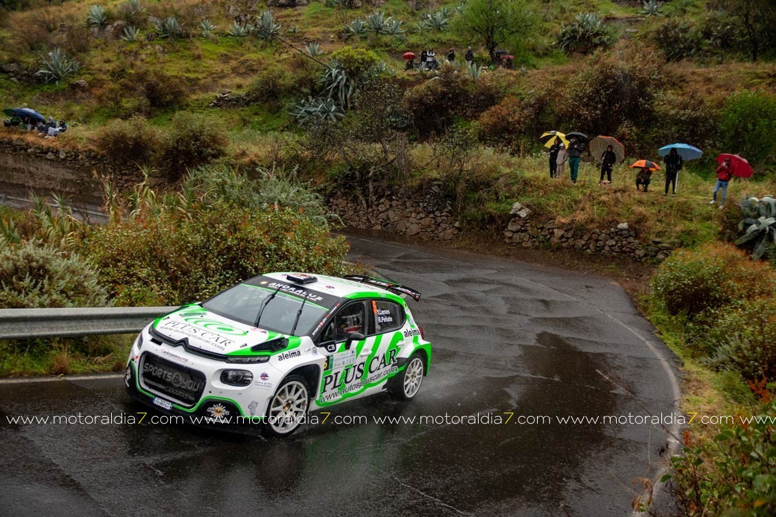 Yeray Lemes y Rogelio Peñate lideran el Rally Villa de Santa Brígida