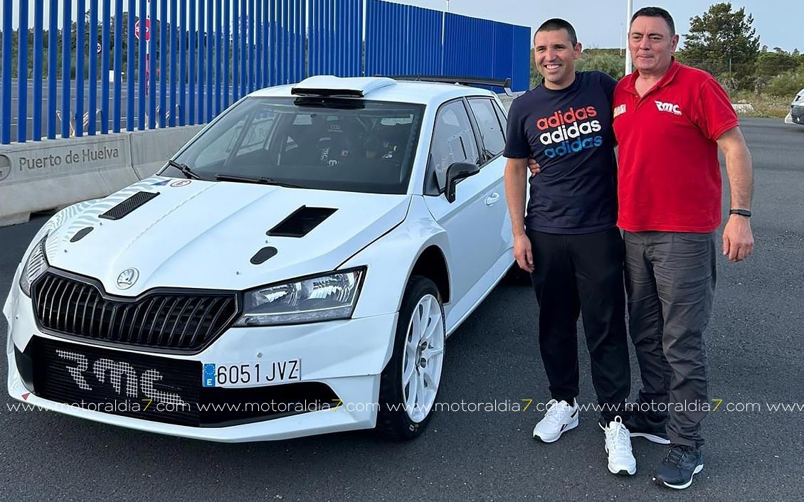 Raúl Quesada con un Skoda Fabia N5