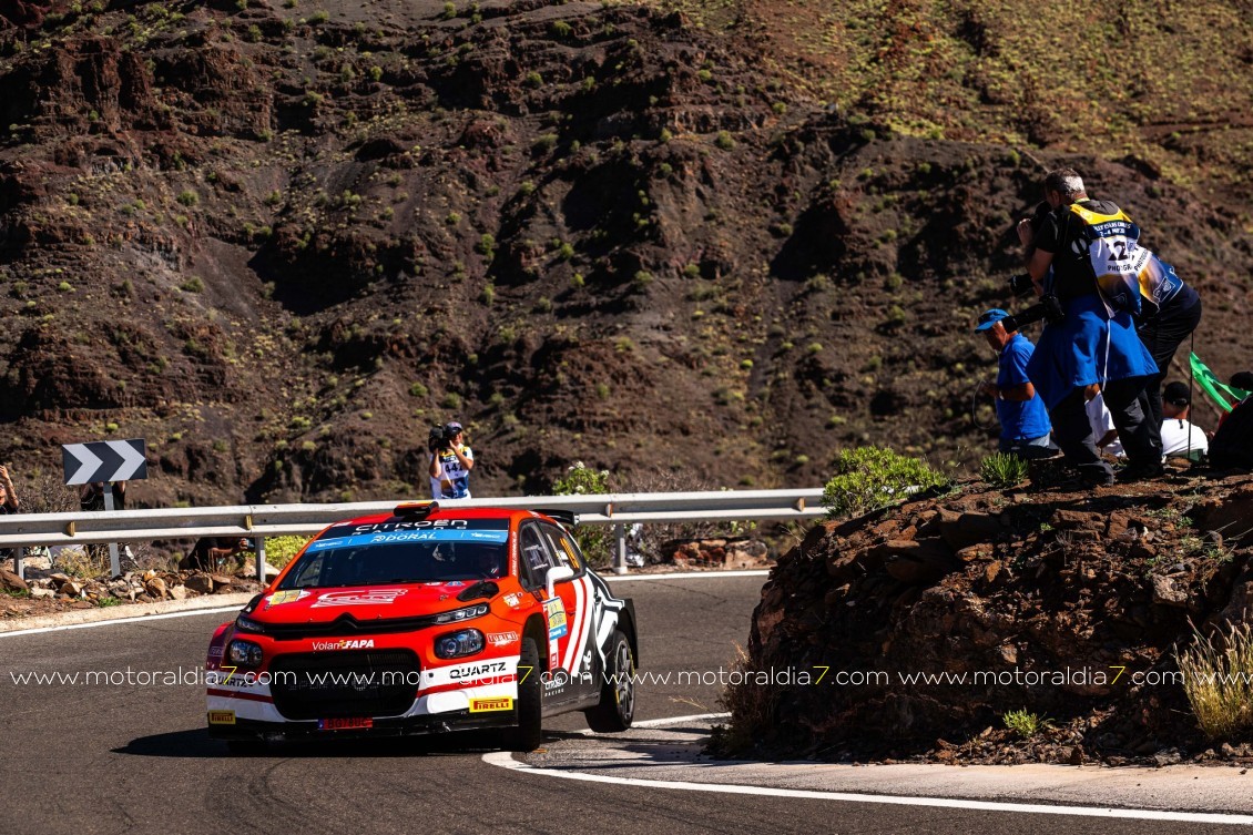 Cachón y Rozada marcan el paso en el 48 Rally Islas Canarias