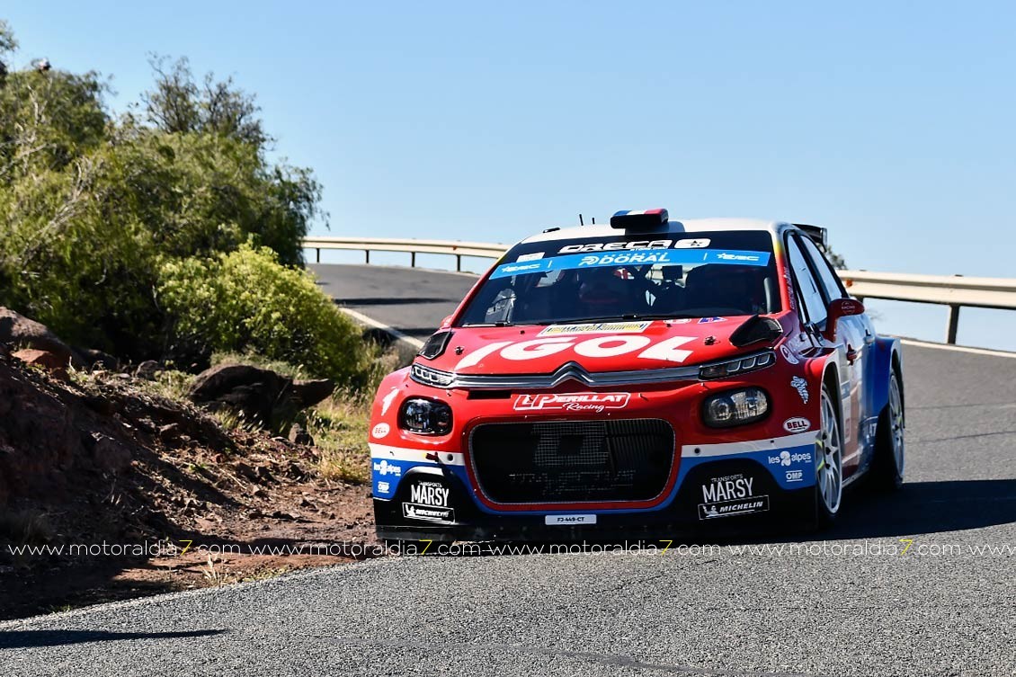 Yoann Bonato es líder por 3 décimas en el Rally Islas Canarias