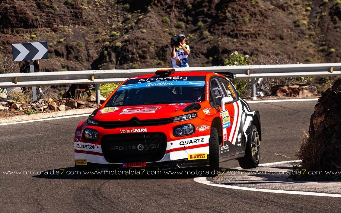 Yoann Bonato es líder por 3 décimas en el Rally Islas Canarias