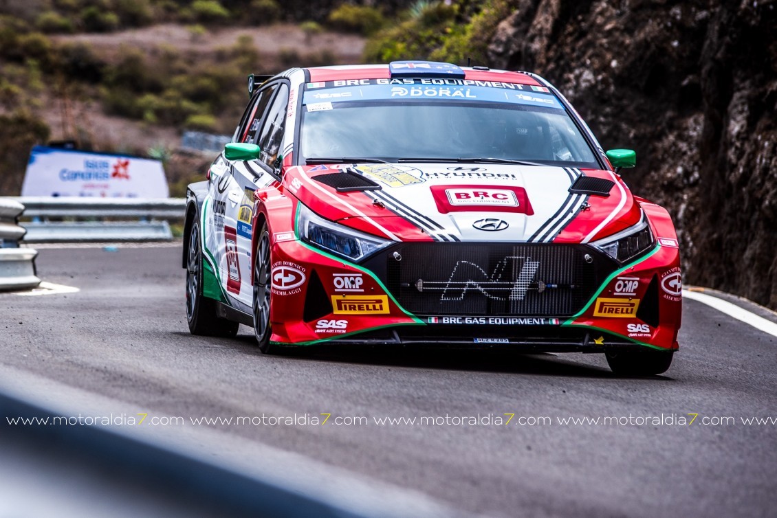 Bonato y Franceschi siguen luchando en el Rally Islas Canarias
