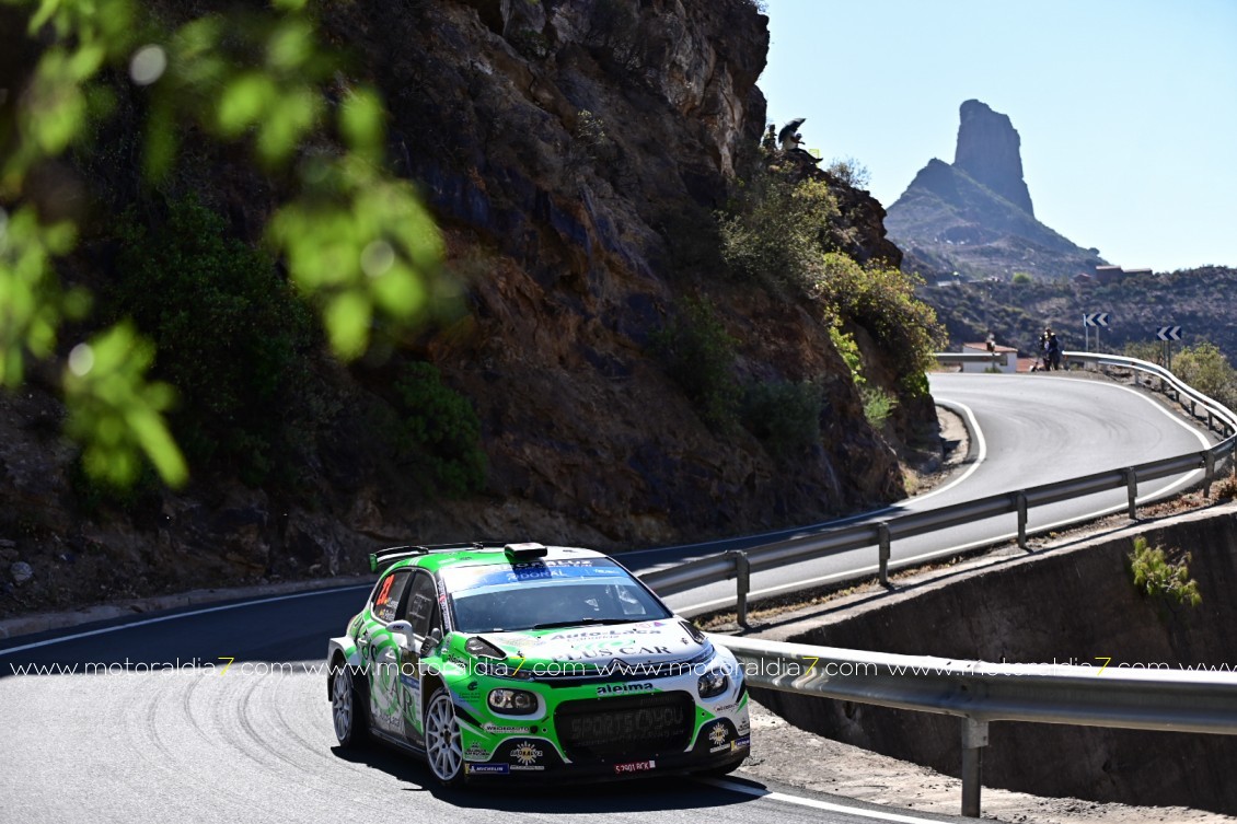 Bonato y Franceschi siguen luchando en el Rally Islas Canarias