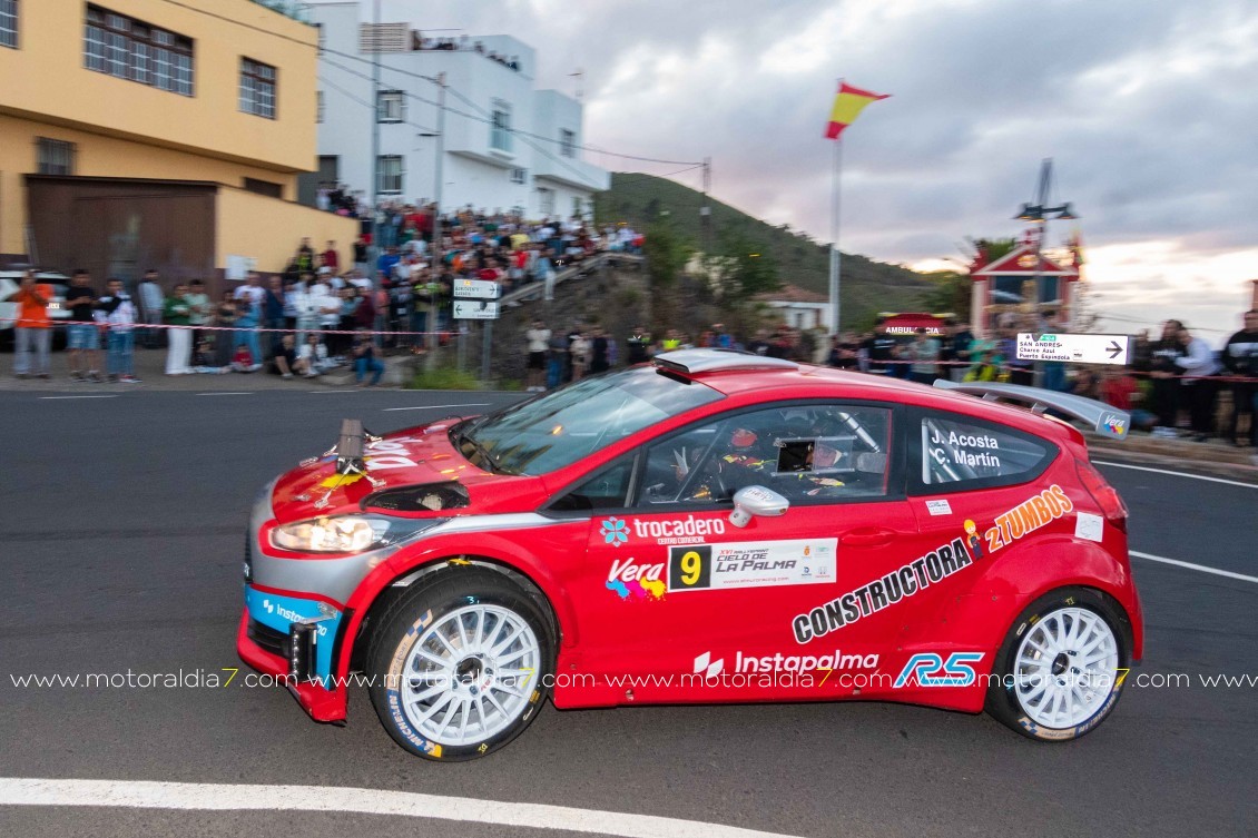 Nil Solans y Marc Martí, con el número uno en el Rally Senderos de La Palma