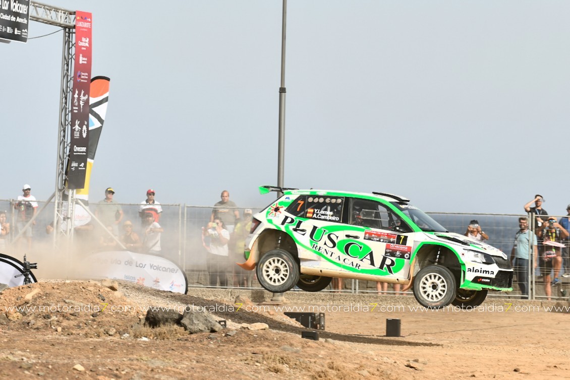 Los foráneos mandan el primer día del Rally Isla de Los Volcanes