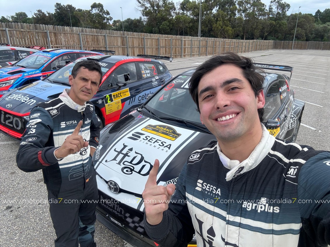 Diego Domínguez y Rogelio Peñate  con un Toyota GR Yaris Rally 2 en el WRC2 2025