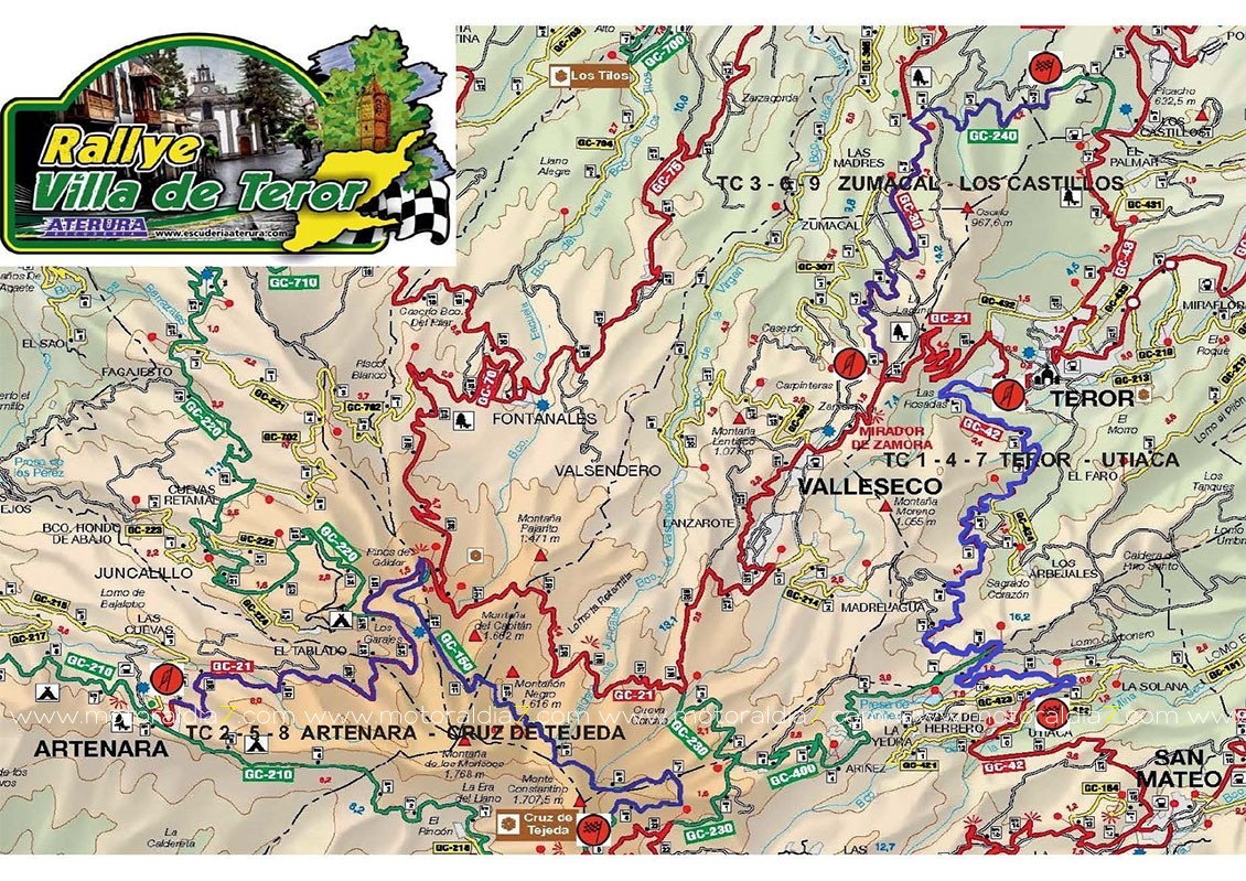 Nueve tramos para el Rally de Teror