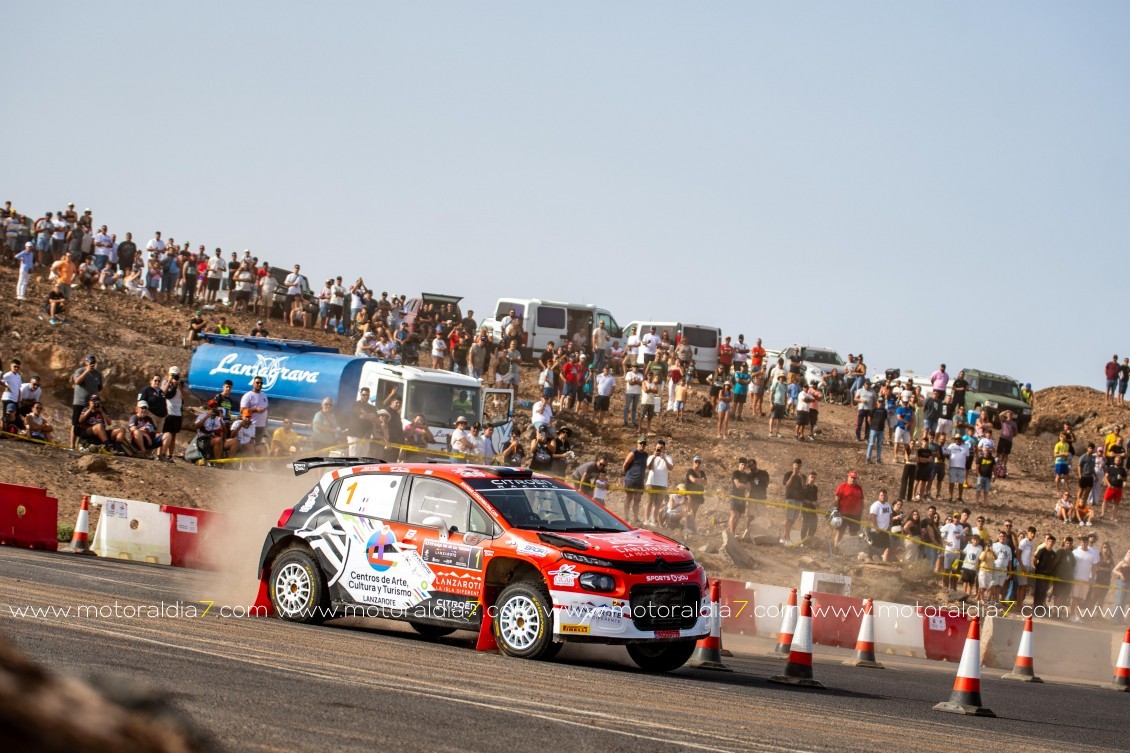 Raúl Hernández y José Murado líderes del Rally Islas de Los Volcanes