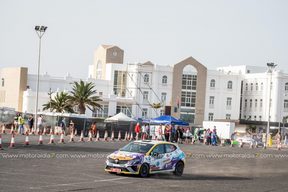 Raúl Hernández y José Murado líderes del Rally Islas de Los Volcanes