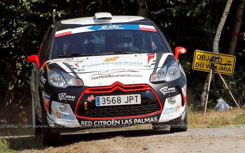  Emma Falcón y Rogelio Peñate en el Barum Czech Rally Zlín