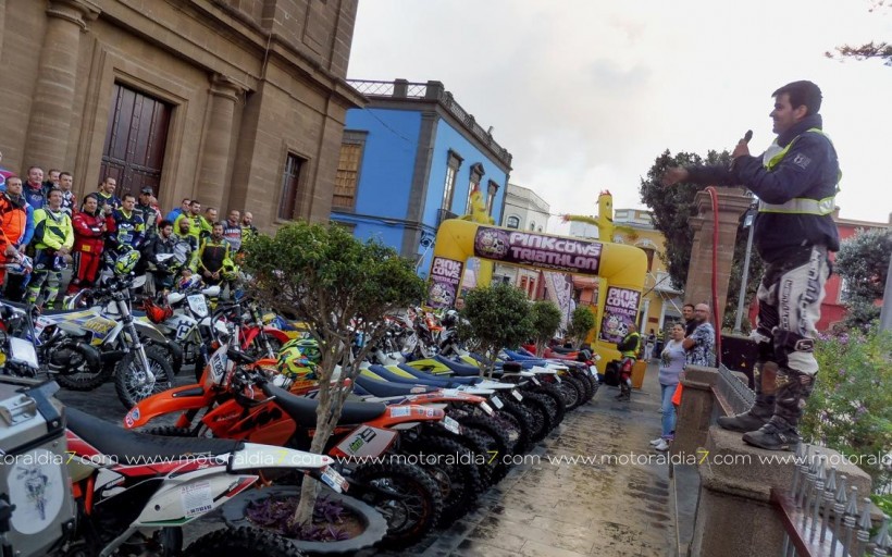 El sábado, fue la Ruta Mototrans de verdad. 