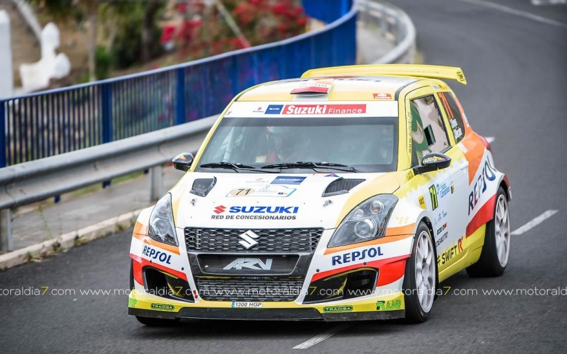 Alexey Lukyanuk con un Suzuki Swift N5