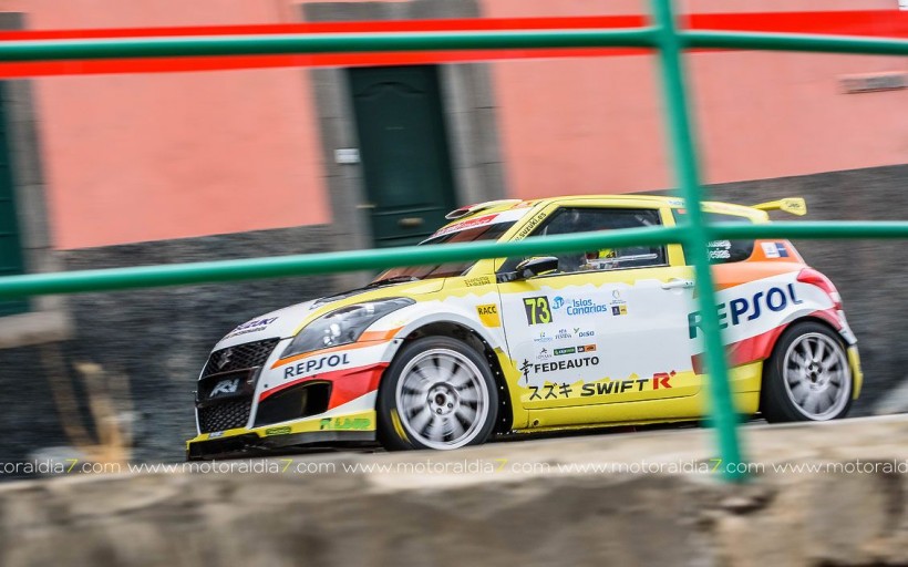 Alexey Lukyanuk con un Suzuki Swift N5