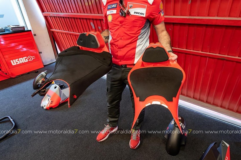 Visita al Box de Ducati.