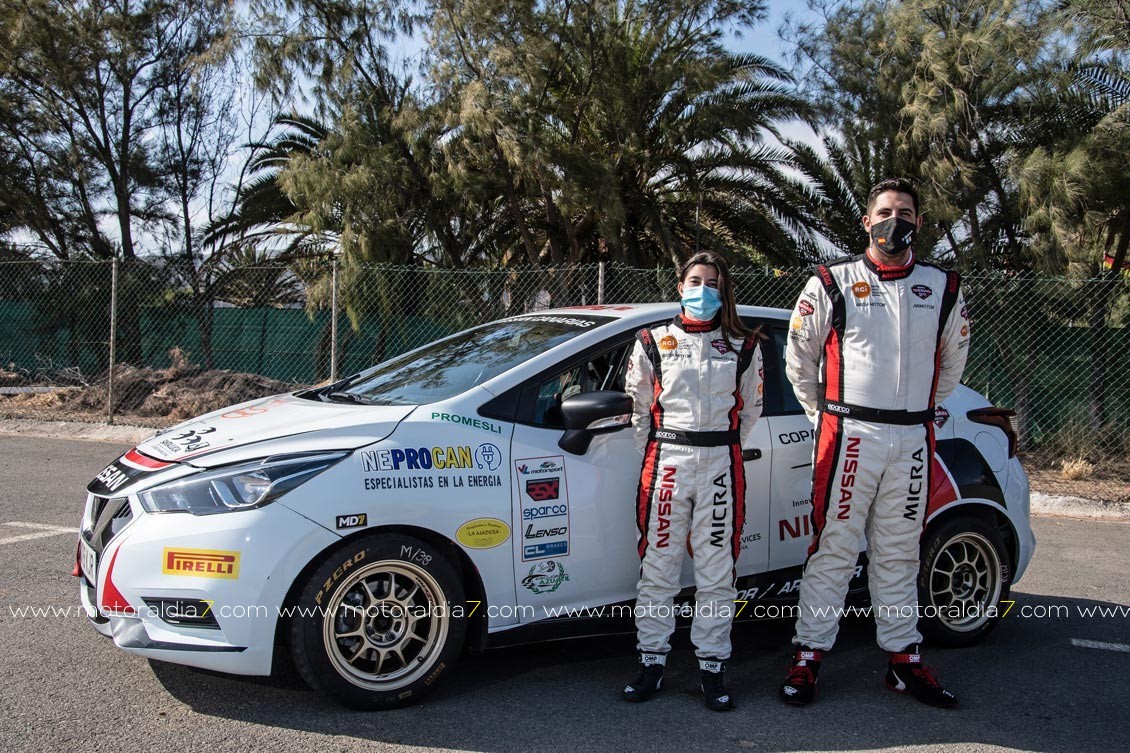 Alba García y Daniel Quintana en la Copa Nissan Micra