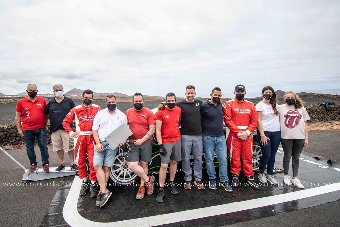 Yeray Lemes y Rogelio Peñate ya probaron el Citroën C3 Rally2