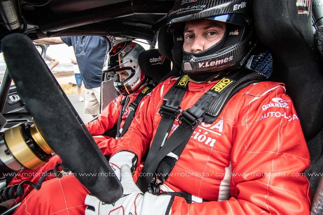 Yeray Lemes y Rogelio Peñate ya probaron el Citroën C3 Rally2