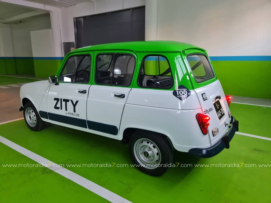 Un Renault R4 100% eléctrico, carsharing para Madrid