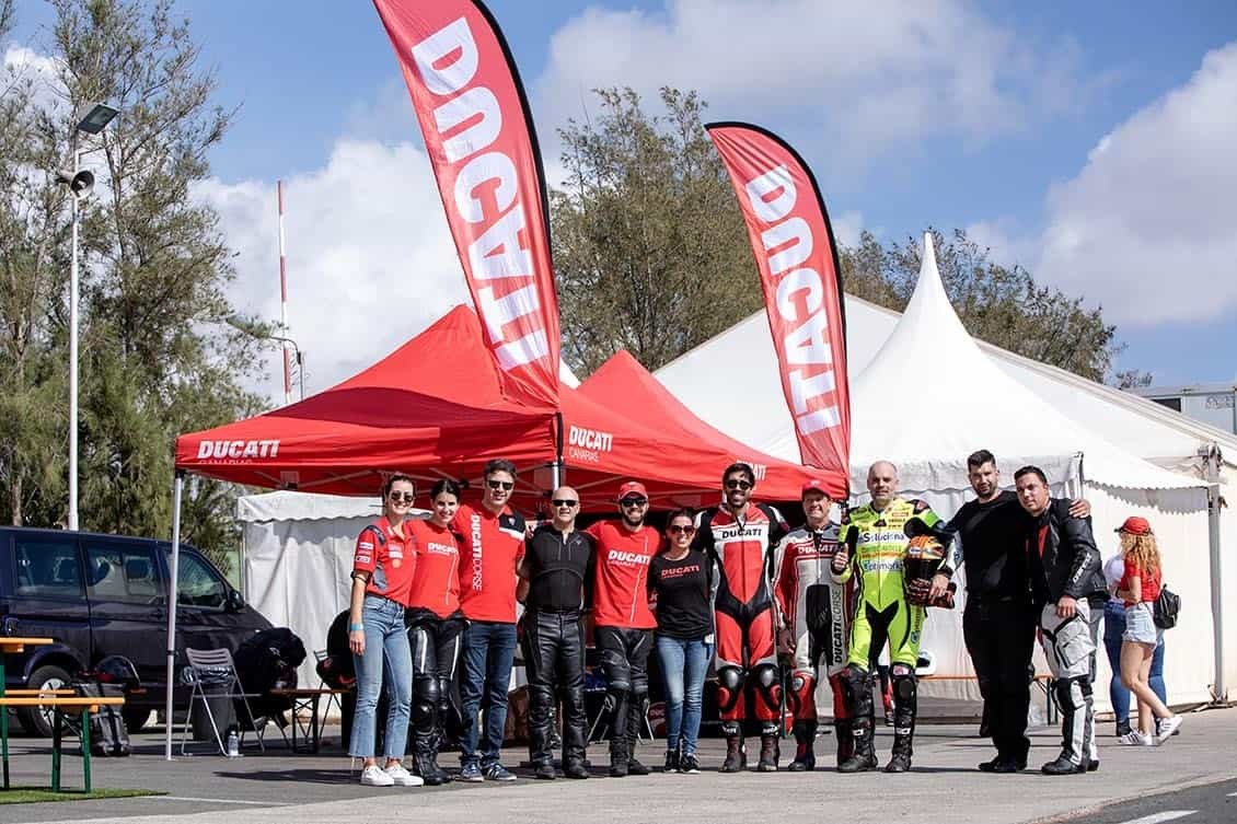 Ducati rugió en el circuito de Maspalomas