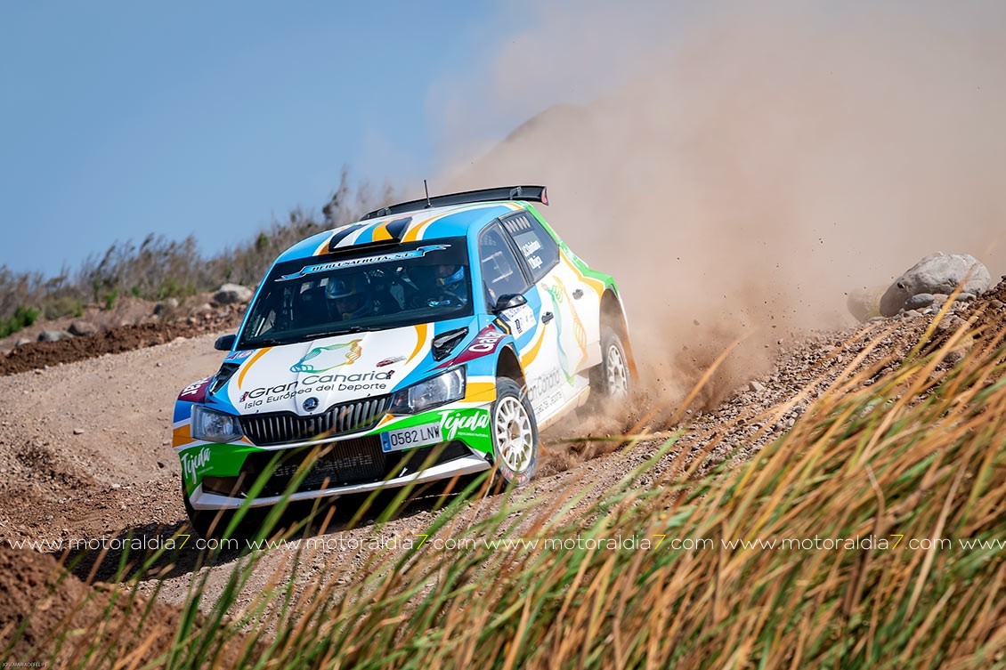 Quintana y Mujica, arrasaron en el Rally de Tierra Gran Canaria