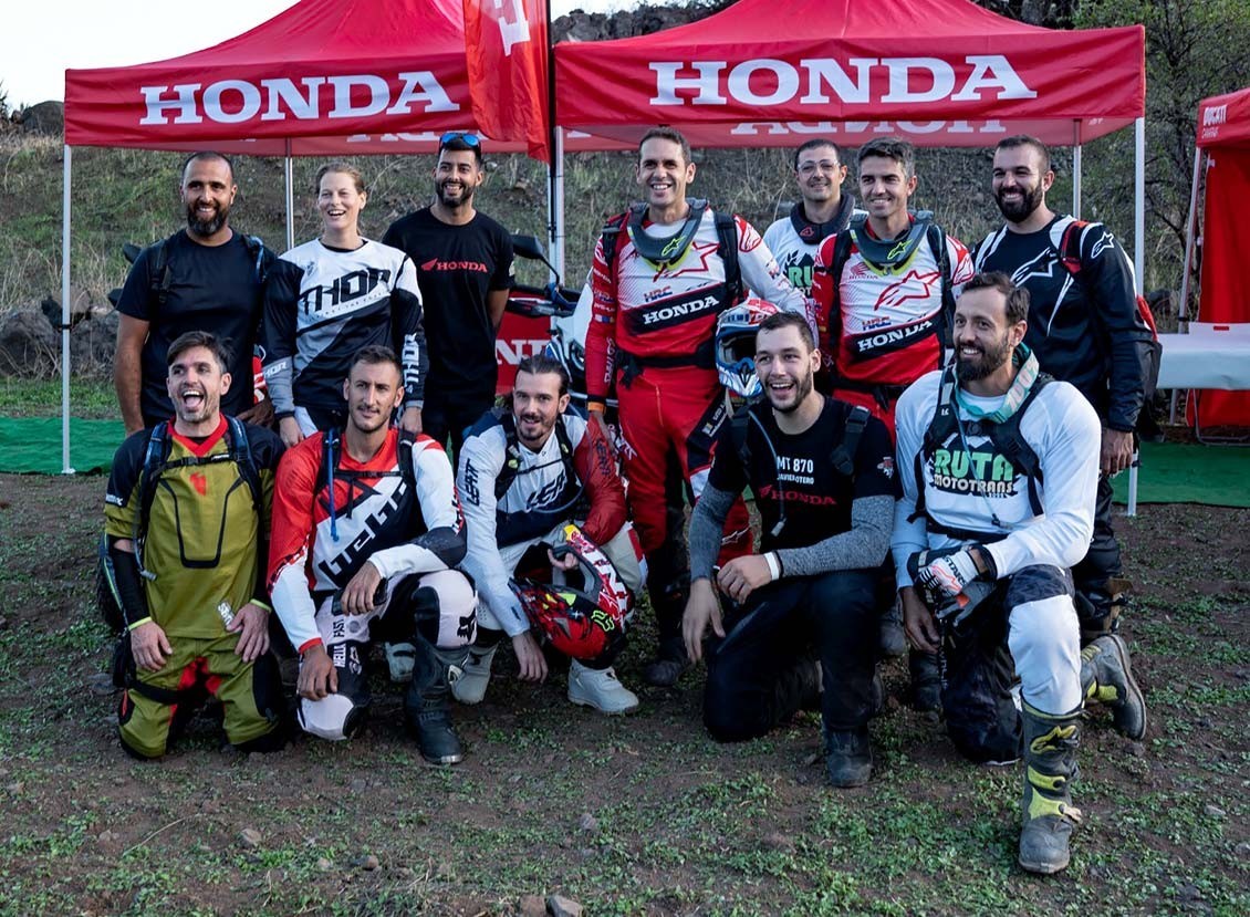 Honda Canarias completa con éxito la Ruta Mototrans 2022