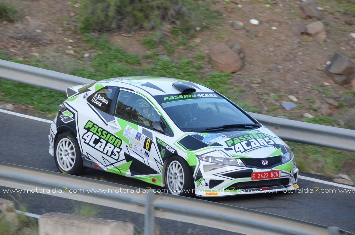 Toñi Ponce y Pedro Domínguez, ganadores en el Rally de Maspalomas