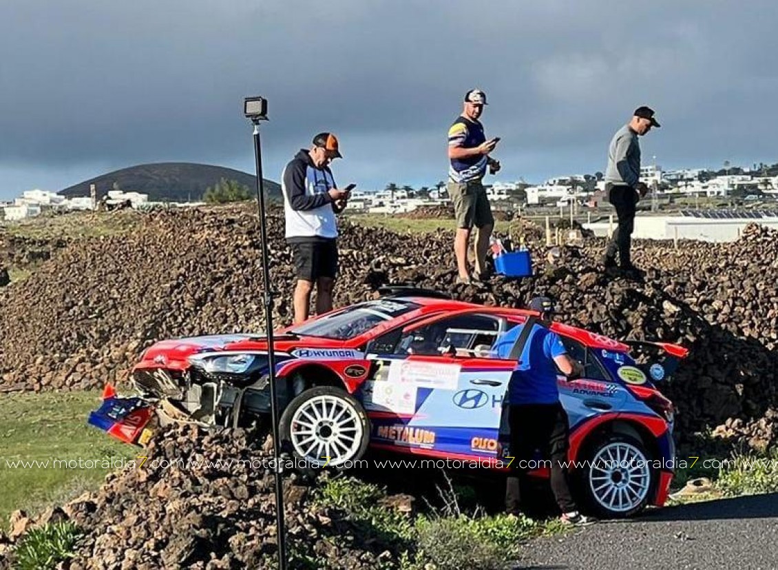 Toñín Suárez y Jorge Cedrés se estrenan en el Rally Isla de Lanzarote