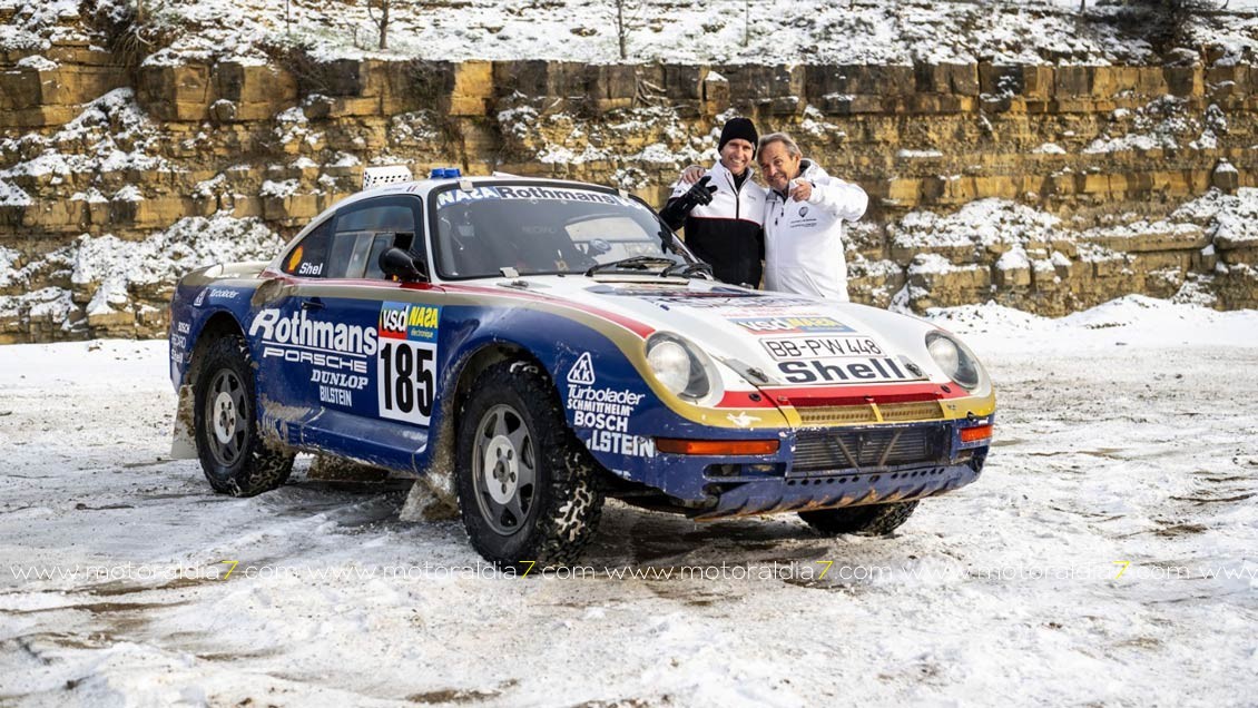 Porsche restaura el 959 del Dakar de 1986