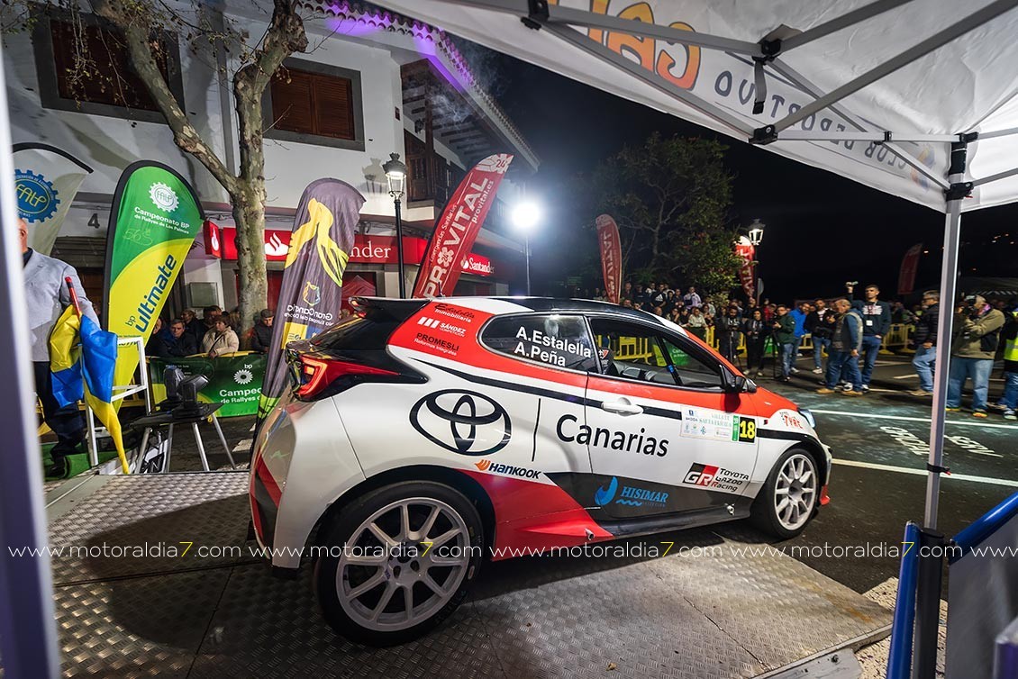 Antonio Estalella y Antonio Peña,  con evoluciones en el Toyota GR Yaris