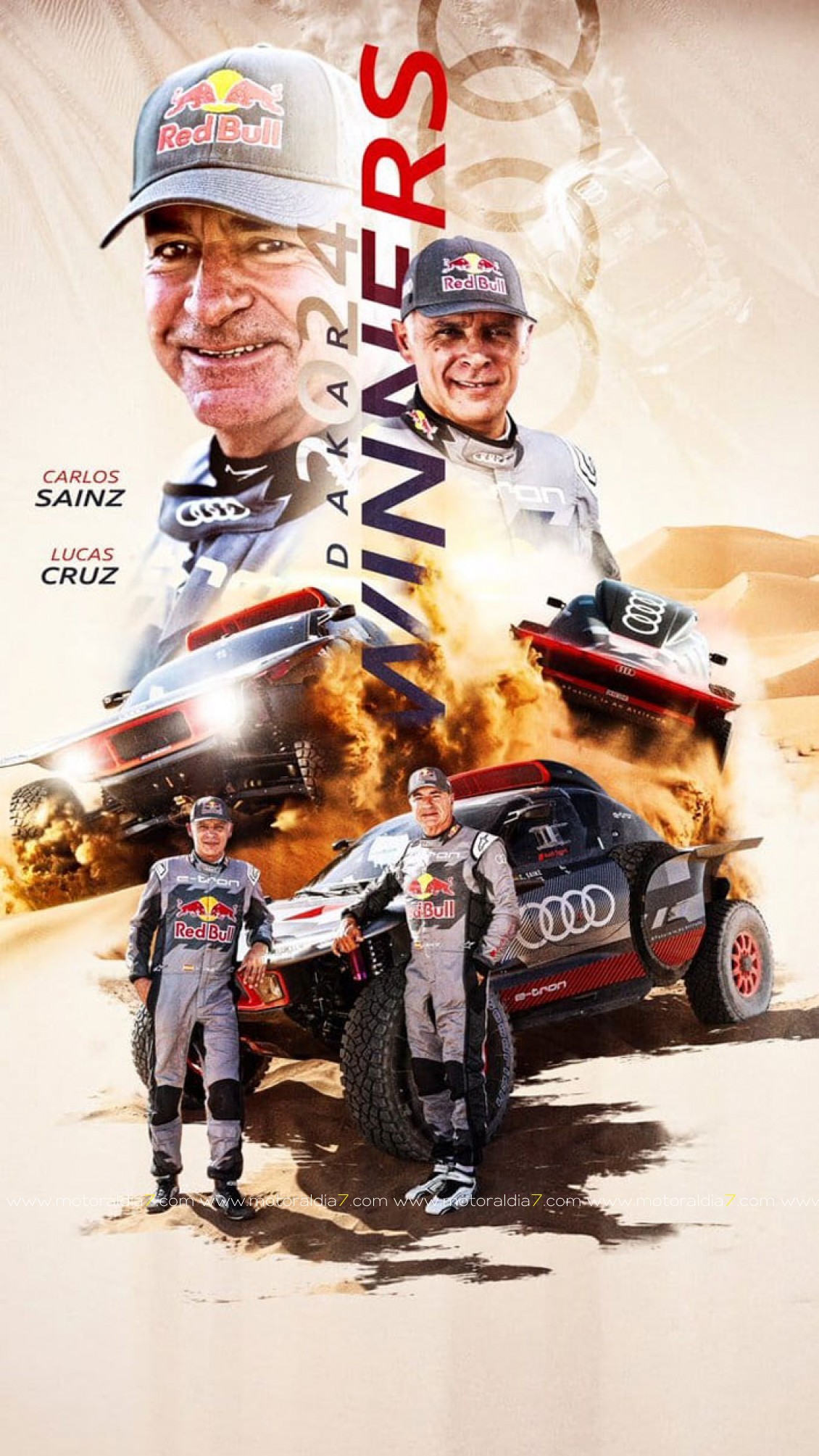 Carlos Sainz y Audi hacen historia en el Dakar