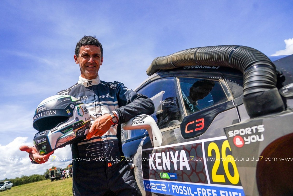 Rogelio Peñate no tuvo suerte en este Rally Safari