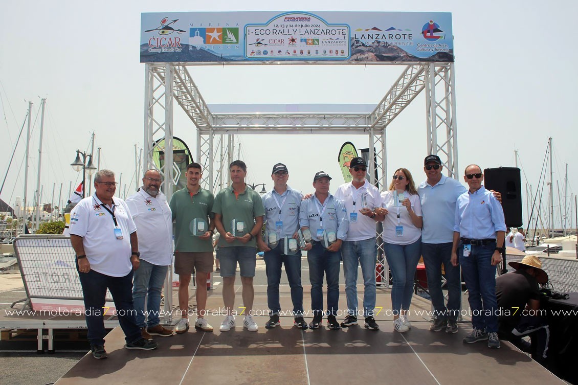 González y Salas, ganadores del I Eco Rally Lanzarote