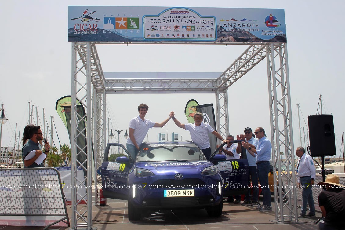 González y Salas, ganadores del I Eco Rally Lanzarote