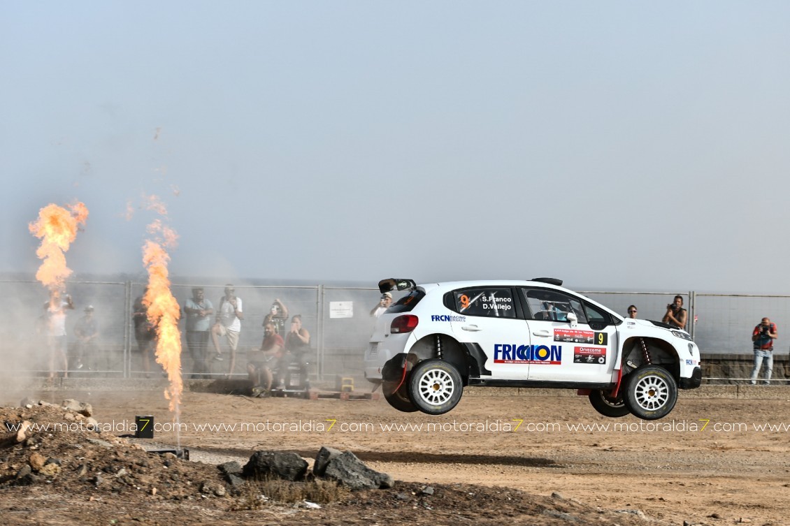 Los foráneos mandan el primer día del Rally Isla de Los Volcanes