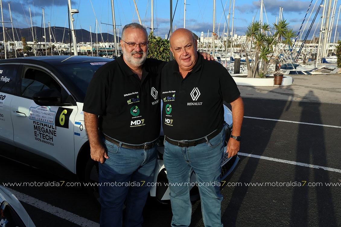 Vega y de Felipe, objetivo cumplido en el Eco Rally Lanzarote