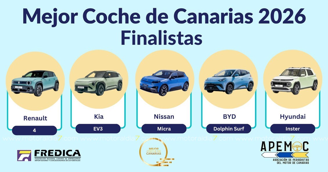 Mejor Coche de Canarias 2026, estos son los candidatos