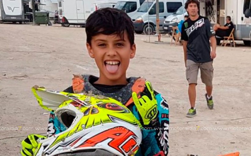 Araitz Perales, el niño majorero en el que se fijó Marc Márquez