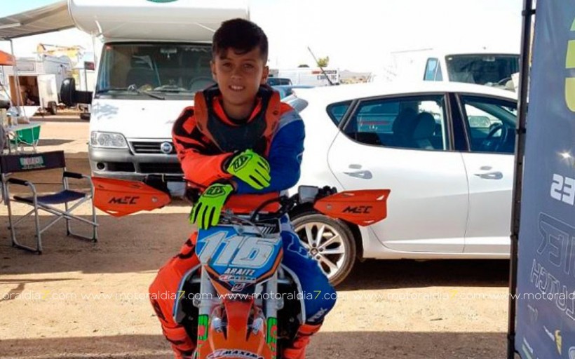 Araitz Perales, el niño majorero en el que se fijó Marc Márquez